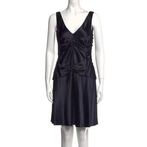 Alice + Olivia Vivian Black Silk Dress size S